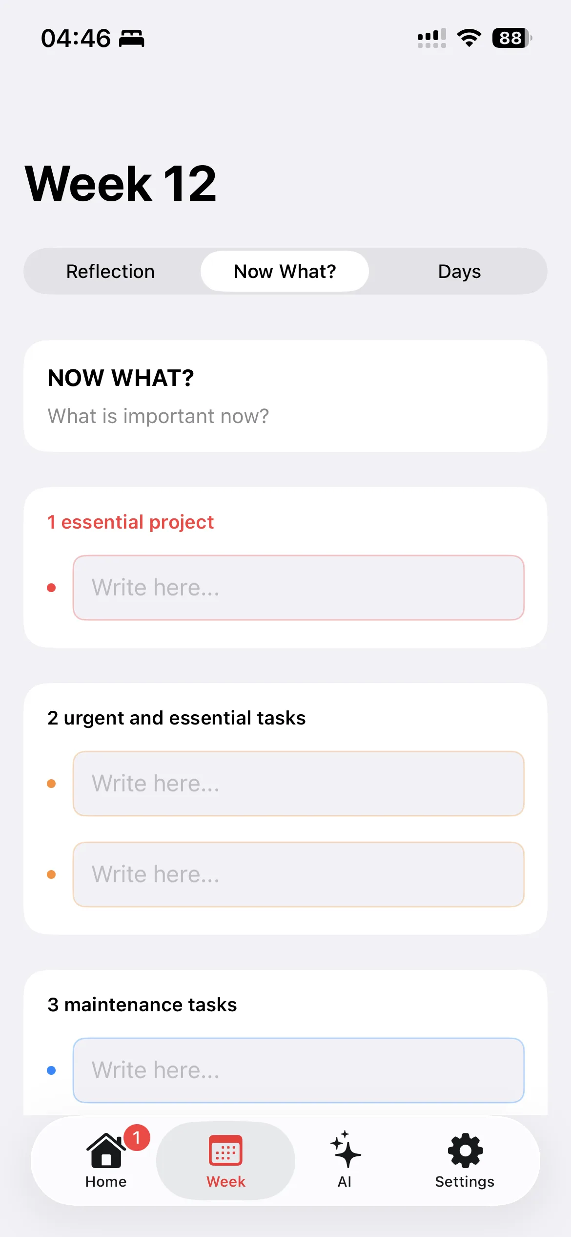 Now What - Projetos
