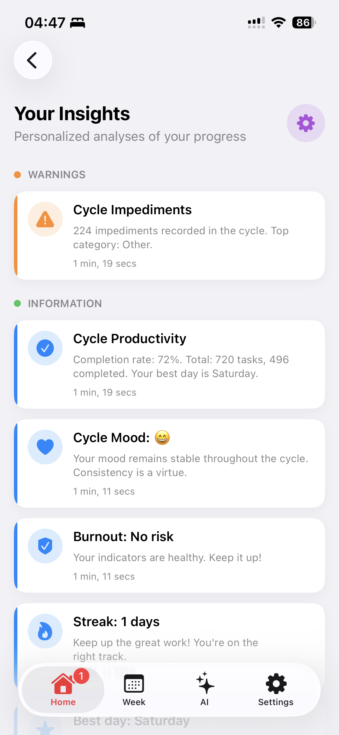 AI Insights - Analise de padroes